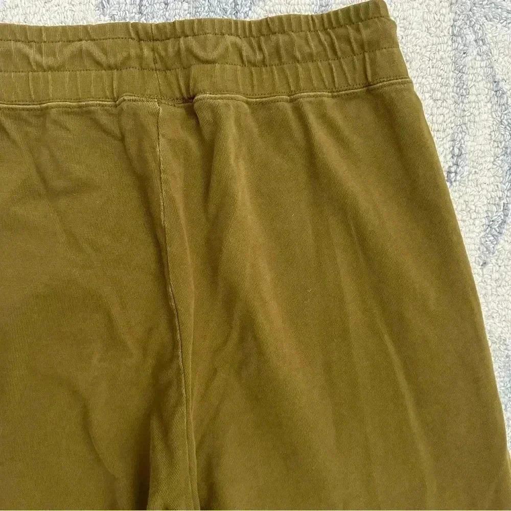 Nike Cropped Wide Leg EUC Green / Chartreuse Sweatpants Size Small - Picture 10 of 15